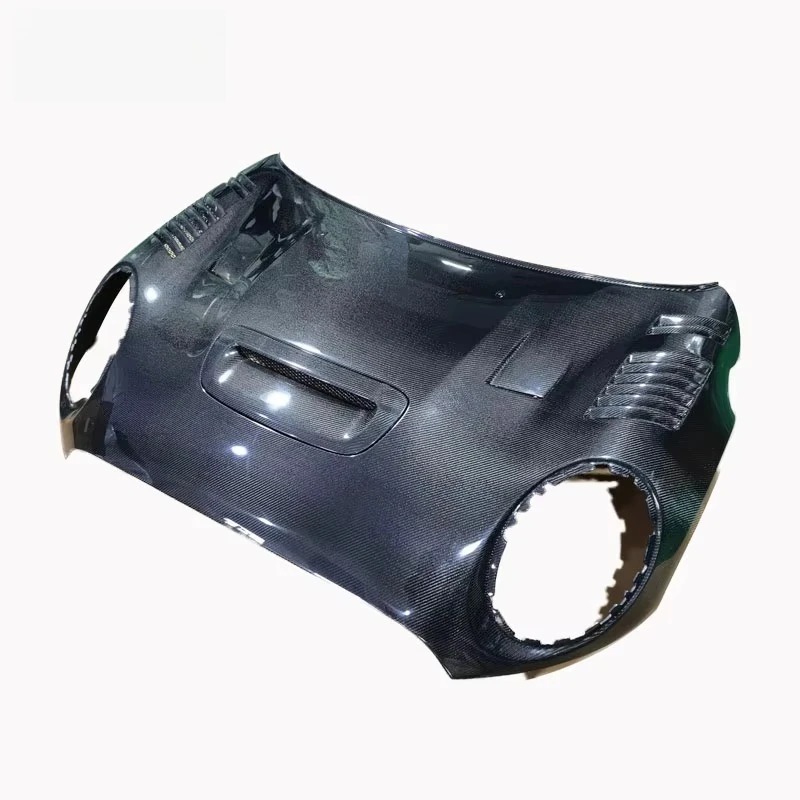 2009-2014 for  Mini Cooper Convertible DTM Style Carbon Fiber Engine Hood Cover New with Included Clips